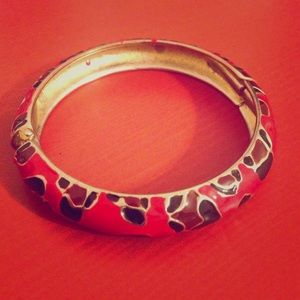 Red Leopard Bangle