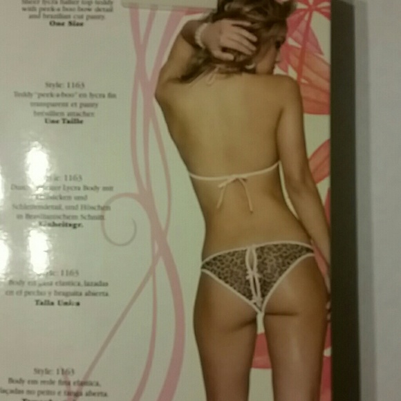 Coquette Leopard Halter Top & Panty Set - Picture 2 of 2
