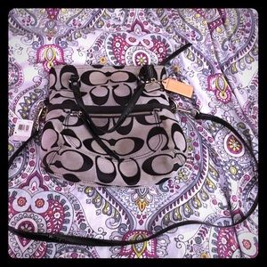 Coach 19861  Metallic Signature Foldover Crossbody