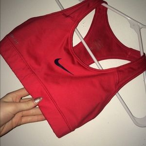 red nike sports bra xsmall