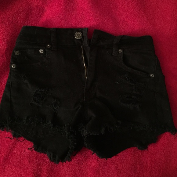 Black AE high waisted shorts