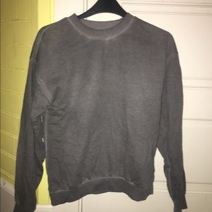 ASOS metal gray cropped sweatshirt!