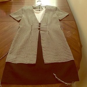 Black and white dress