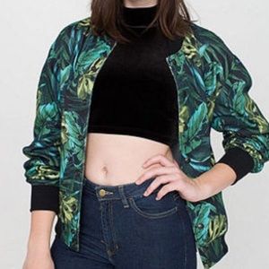 Jungle leaves fleece club jacket