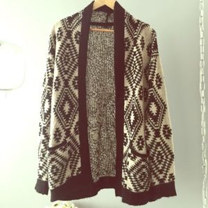 topshop | aztec cardigan