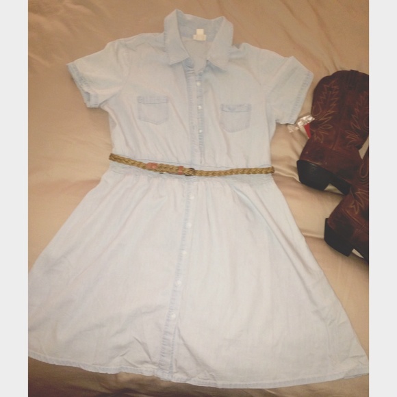 Light denim dress