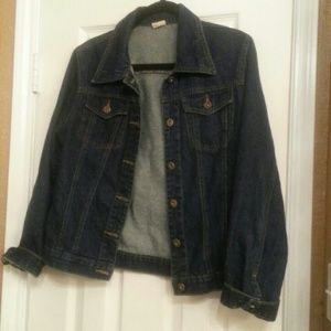 Dark denim jean jacket
