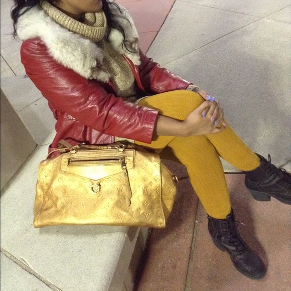 Customized Louis Vuitton gold Luminese PM
