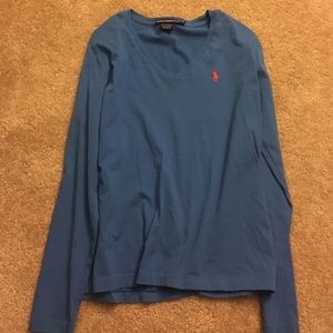 Polo Long Sleeve Vneck Tshirt