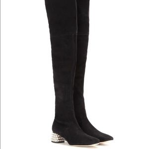 Auth. Miu Miu thigh high boots