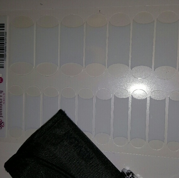 Jamberry - White Tip on Clear