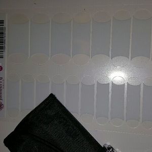 Jamberry - White Tip on Clear