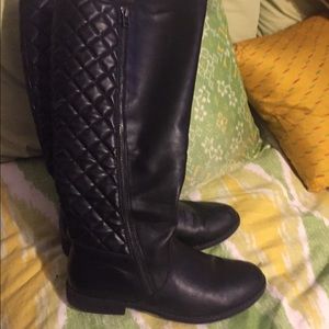 Knee High Quilted Boots