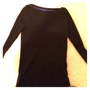 Black knit sweater