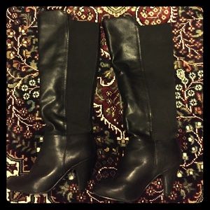 Black knee high boots