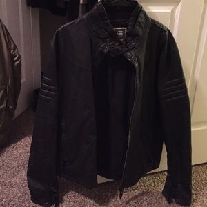 Leather G star coat.