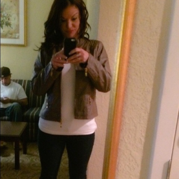 Faux leather jacket