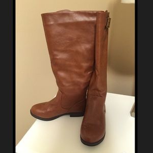 Brown Wide Calf Boots