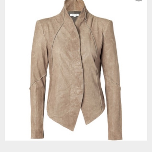 Helmut Lang leather blazer like jacket
