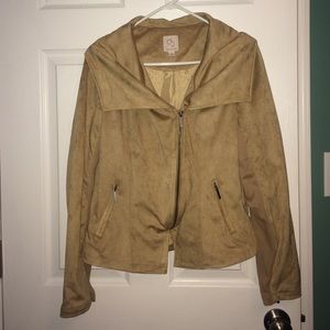 Dressbarn Faux Suede Jacket
