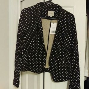 Loft polka dot cloth blazer