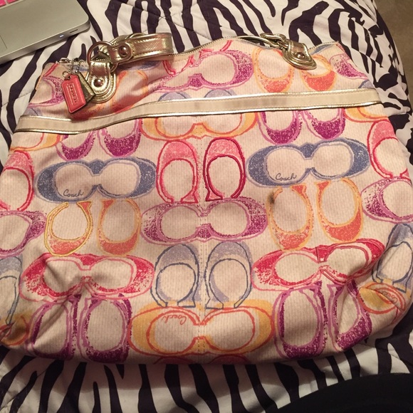 Coach poppy tote - Picture 2 of 2