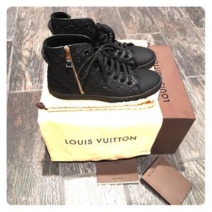 Louis Vuitton Punchy High Top Gym Shoe