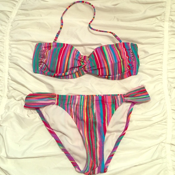 Bright colored Victoria's Secret swimsuit