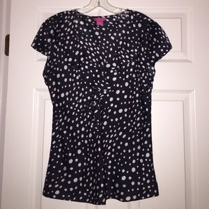 Silky Polka Dot Blouse