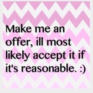 Make me offers!💖