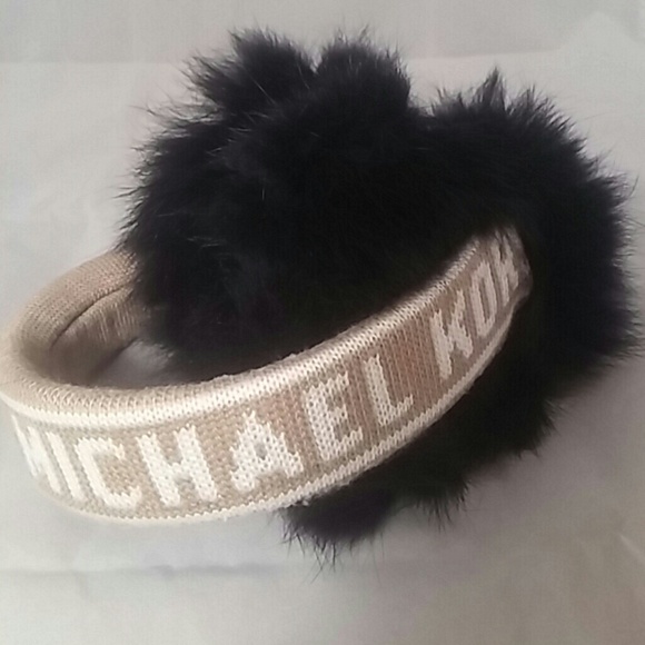 Michael Kors Accessories - MICHAEL KORS Brown with black Furry Ear Muffs