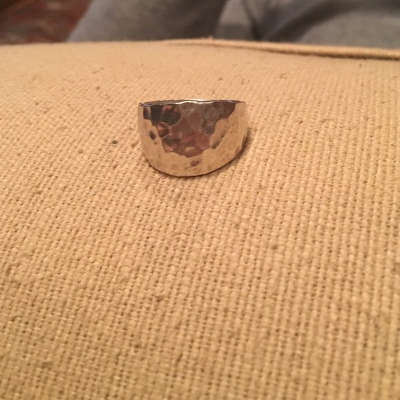 Hammered .925 solver ring - Picture 4 of 4