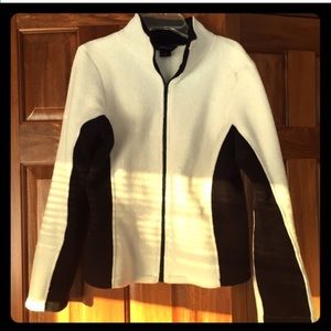 VS cream and black zipper jacket! Size small.
