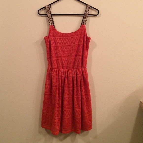 Orange sun dress