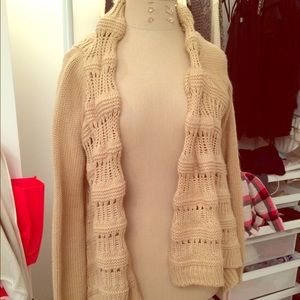 Beige, knit sweater