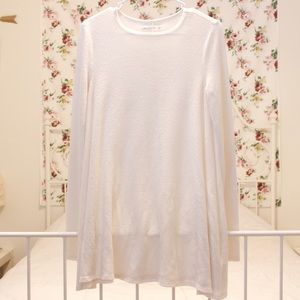 Long Sleeve Fuzzy T-Shirt Dress