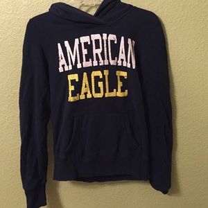 Navy Blue American Eagle Hoodie