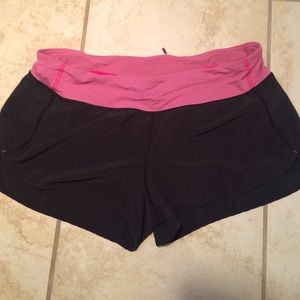 lululemon 4*way stretch speed shorts / size 10
