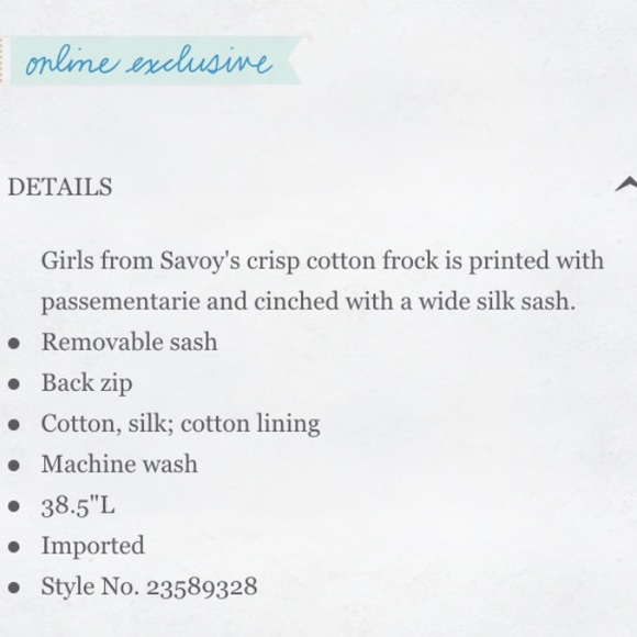 {Anthropologie} Traced Trimmings Dress - Picture 3 of 4