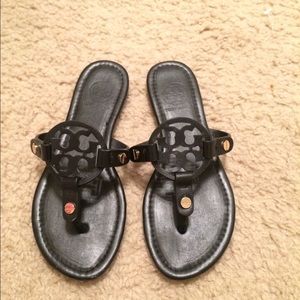 Black Tory Burch Miller sandals