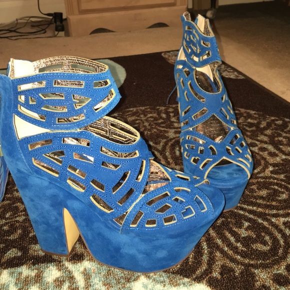 Velevet Blue Michael Antonio Heels