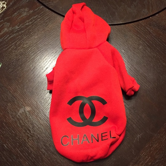 chanel dog sweater