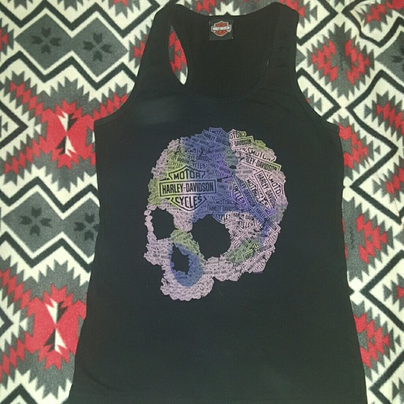 Harley Davidson Skull tank top