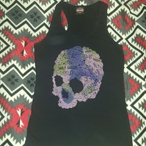 Harley Davidson Skull tank top