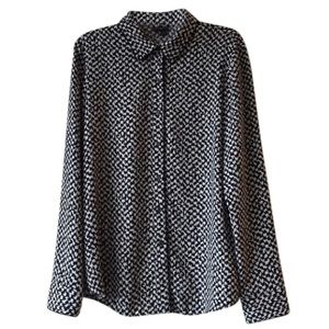 Theory Silk Button Down