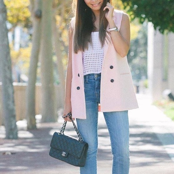 Banana Republic Jackets & Blazers - BR Blush Double Breasted Vest