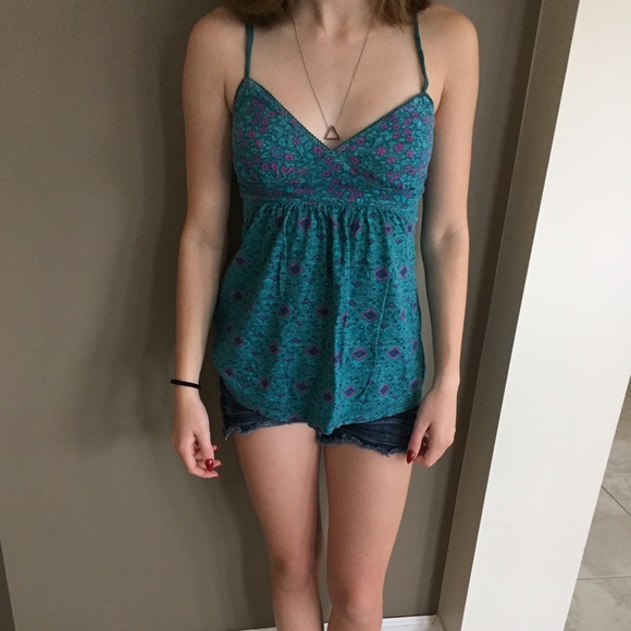 Blue and purple tank top