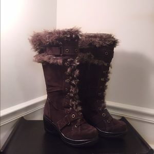 Aldo Brown Knee High Suede Boots
