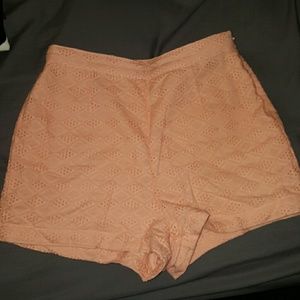 High-waisted shorts