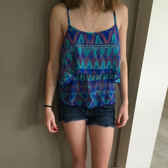 Colorful tribal tank